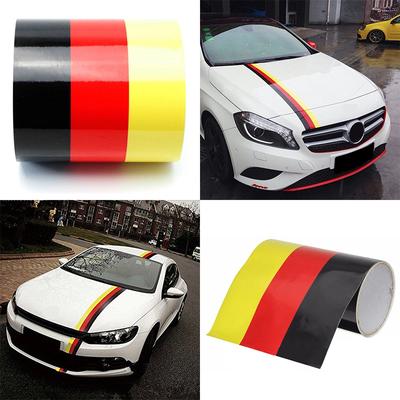 Telo kapoty auta Nemecko Emblém Grafika Nálepka Flag Stripe Nálepka