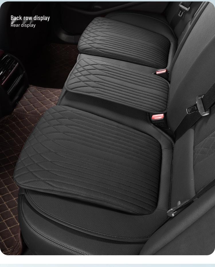 Tesla Universal Leather Seat Covers - All-Season Driver and Passenger Pads