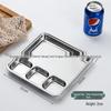 Korean Style 304 Stainless Steel Multi-purpose Compartment Plate
