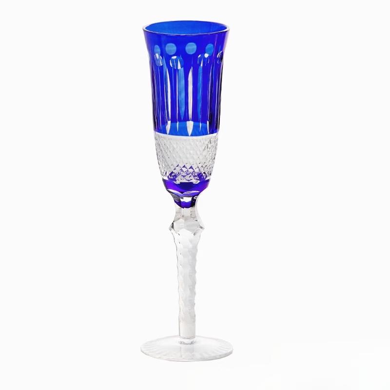 Edo Kiriko Handmade Crystal Wine Glass