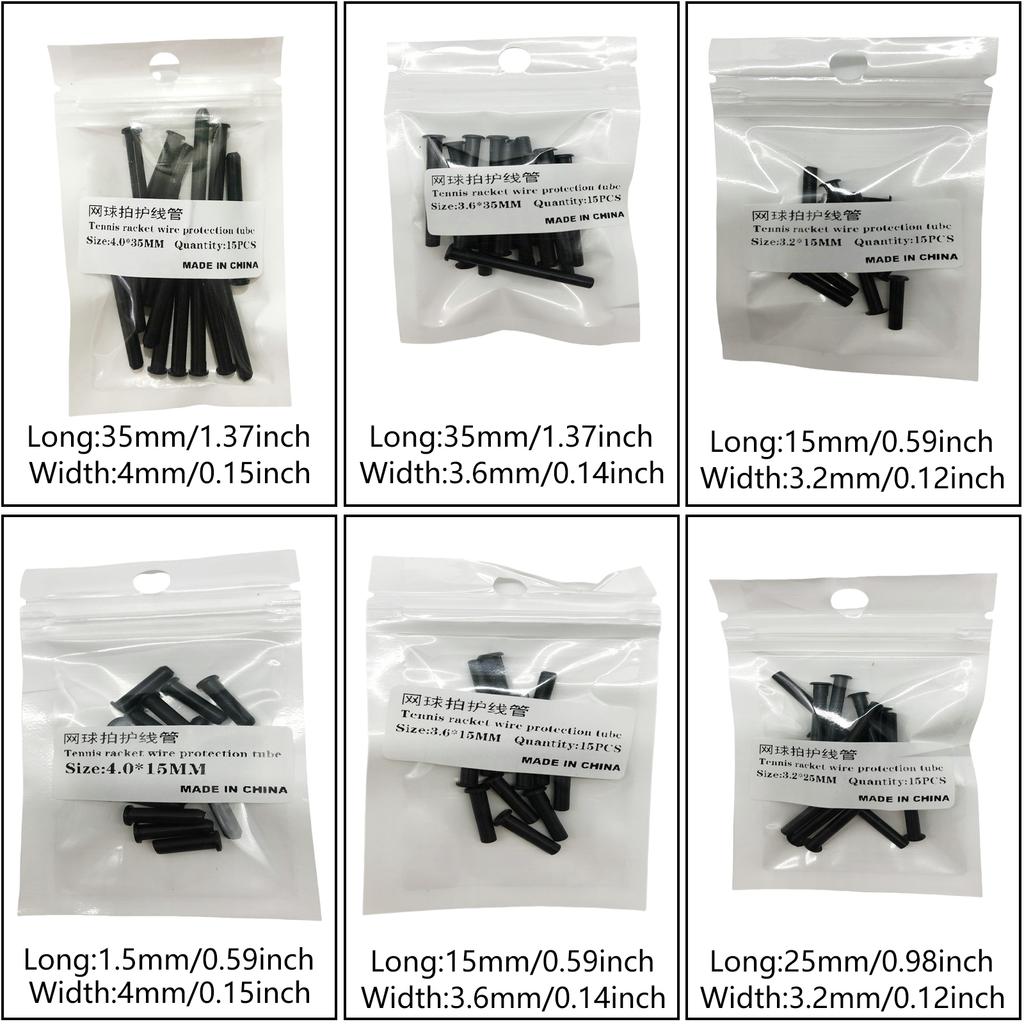 Tenisové výplety Náhradní ochranné trubičky na struny Tenisová raketa Drátová trubička Příslušenství k tenisové raketě Odolný