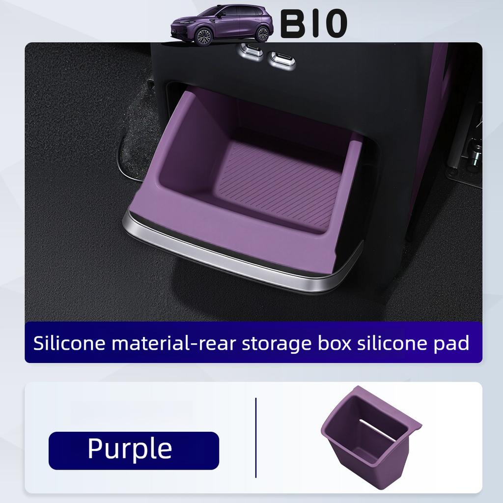 For Leapmotor B10 2025 2026 Rear Air Outlet Tissue Storage Box With Silicone Mat Interior Car Accessories
