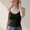 Melting Brown Women Cami Inner Sleeveless Top 2pcs