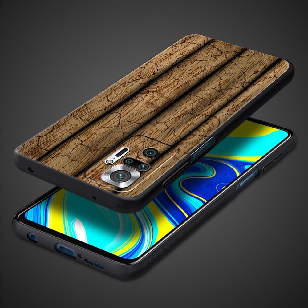 Luxury Vintage Wood Grain Pattern Phone Case Cover for Redmi 14C 13C 12 10C Note 14 13 12 10 11 Pro Plus K40 Pro Plus Soft TPU