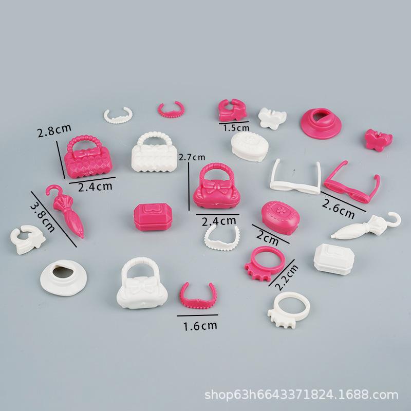 Doll House Mini Store Miniature Jewelry Women'S Bag Glasses Ring Umbrella Scene Simulation Children'S Play House Toys