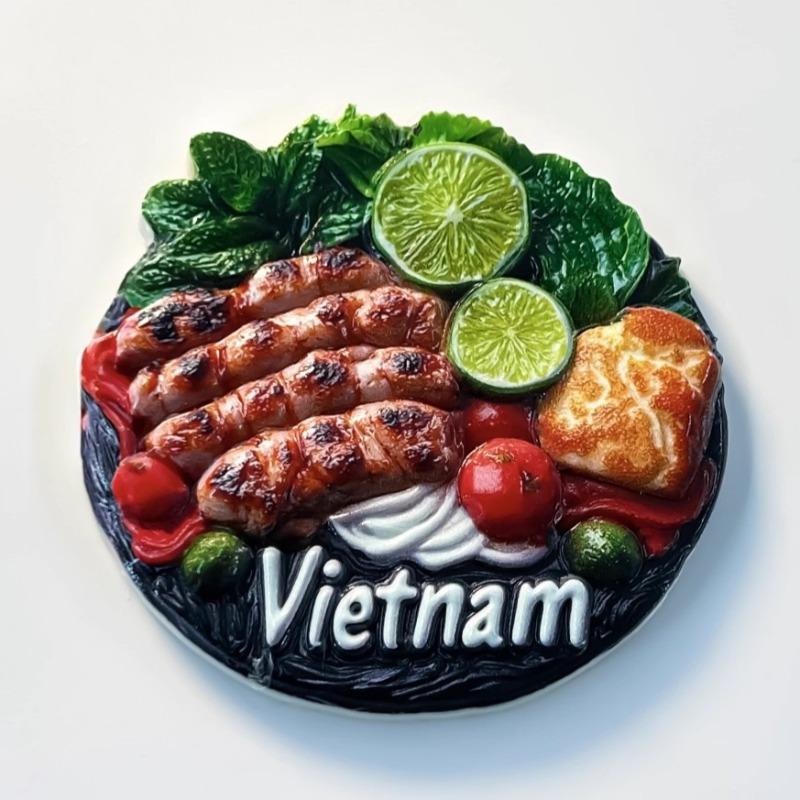 Vietnam Fridge Stickers Mekong River Travel Souvenirs Negeri Sabah Fridge Magnets Home Decoration Wedding Gifts