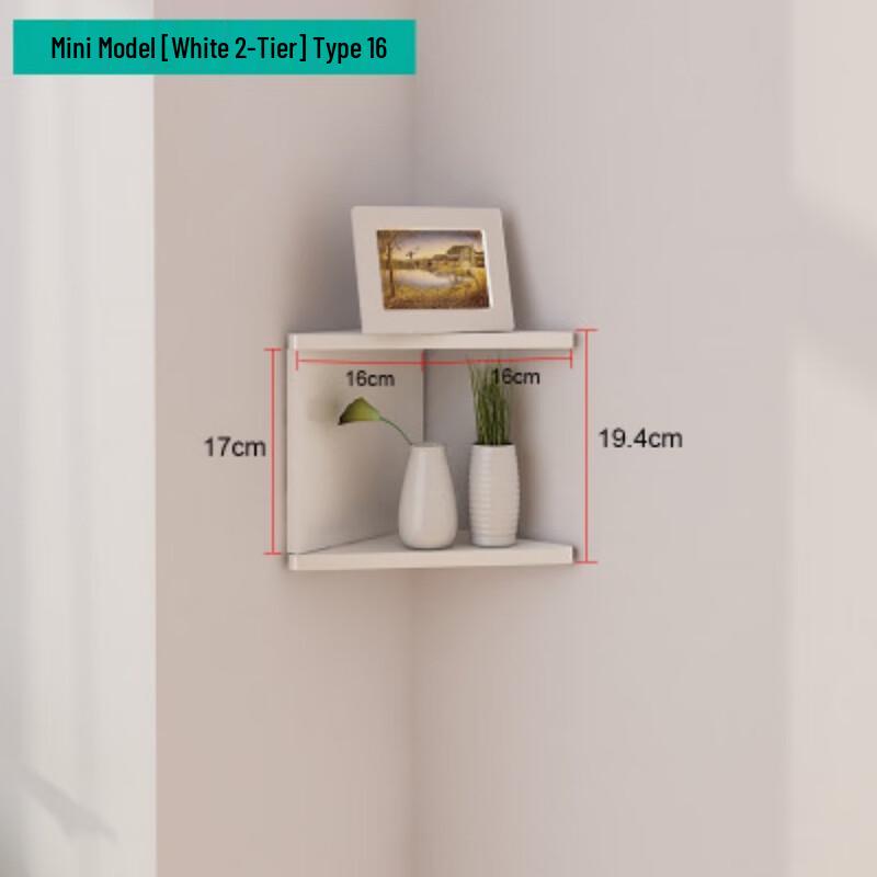 Wall-Mounted 5-Tier Corner Storage Shelf