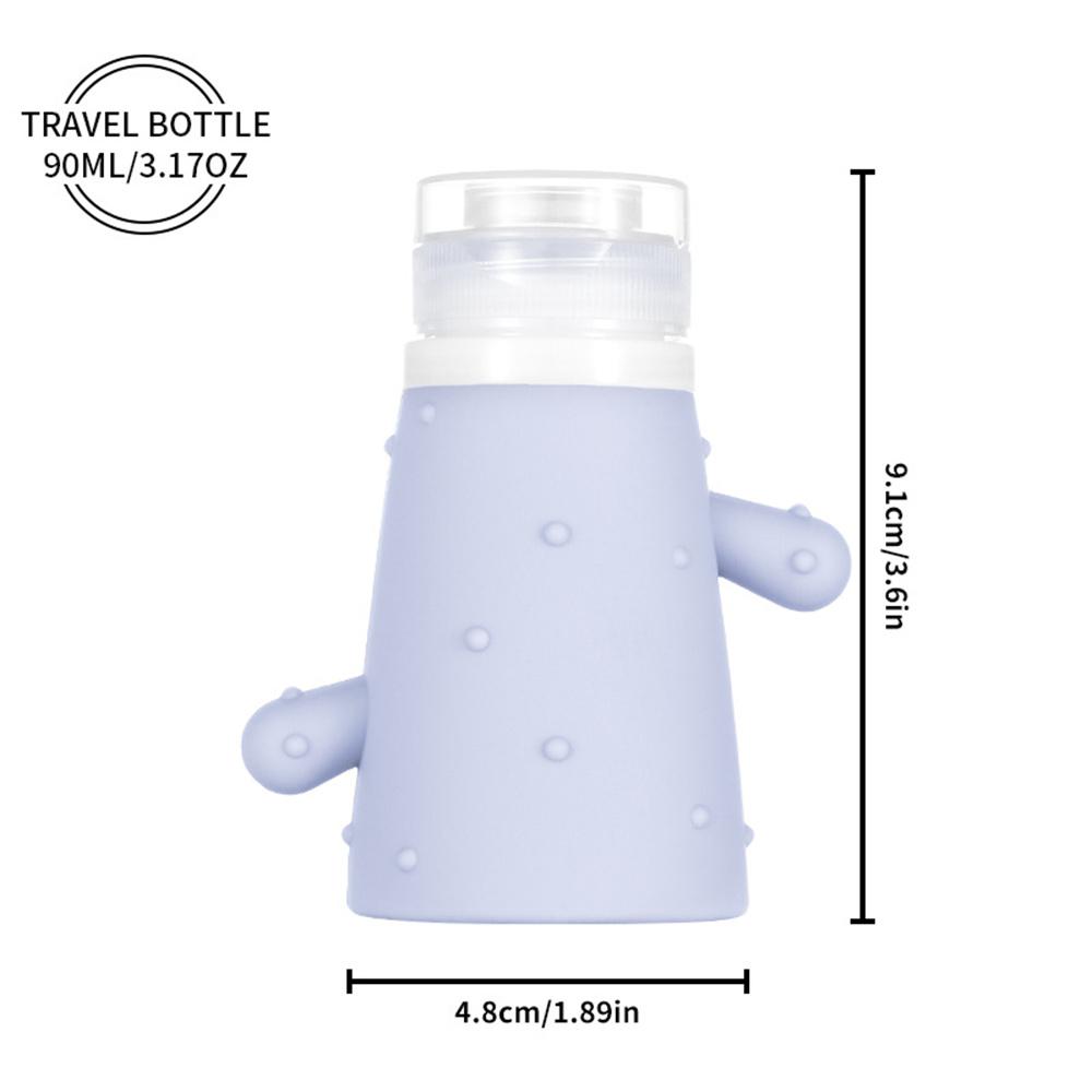 Cactus Bottiglia da Viaggio in Silicone Contenitore per Cosmetici Bottiglia Ricaricabile per Lozione Contenitore Ermetico per Shampoo Tubo Spremibile Bottiglie Vuote