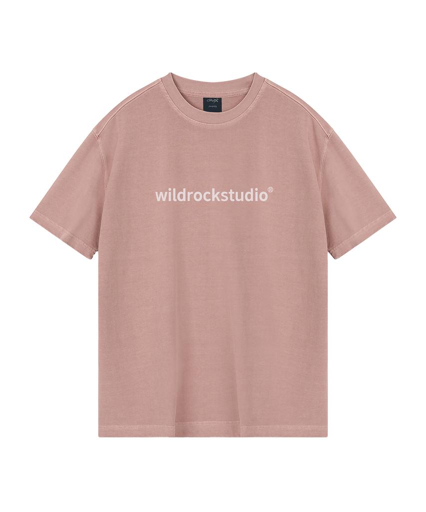 WILDROCK Standard Logo Pigment Oversized Short Sleeve T-Shirt (Cropped) (Type B)