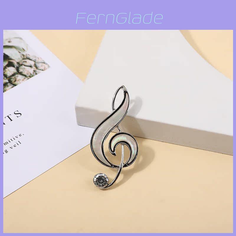 Shell Music Brooch Pendant For Women And Men With Decorative Style