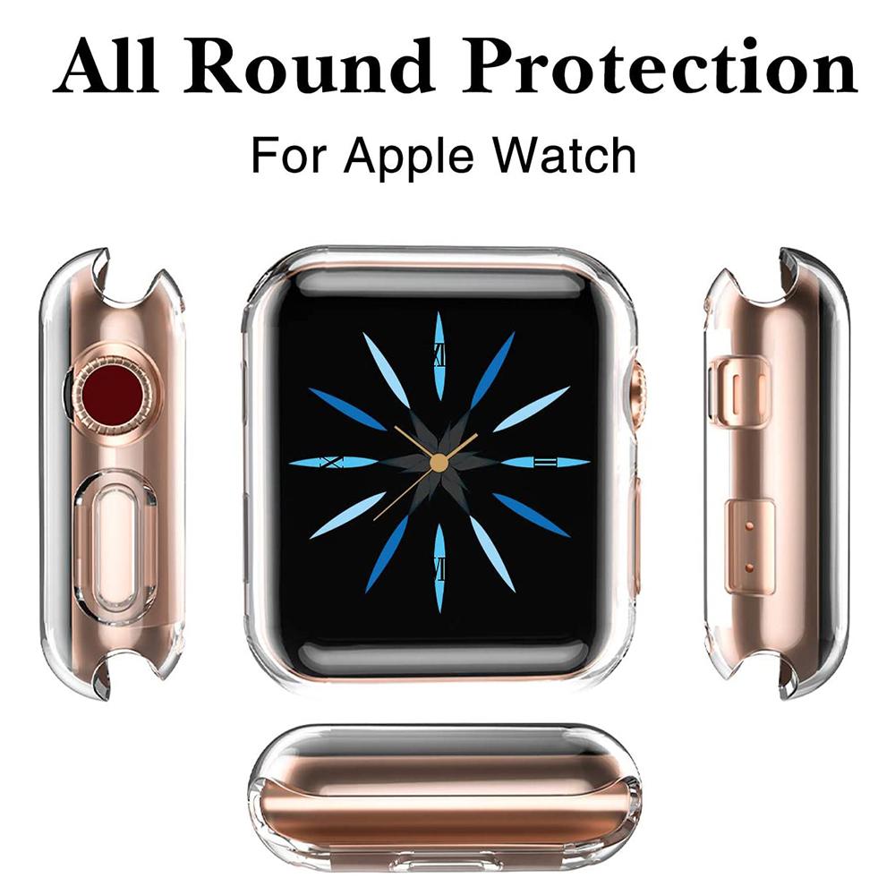 Displayschutz für Apple Watch Hülle 49 45 41 40 44 42 46mm TPU Stoßfänger Hülle Zubehör für iWatch Serie 10 9 8 7 SE 6 5 4