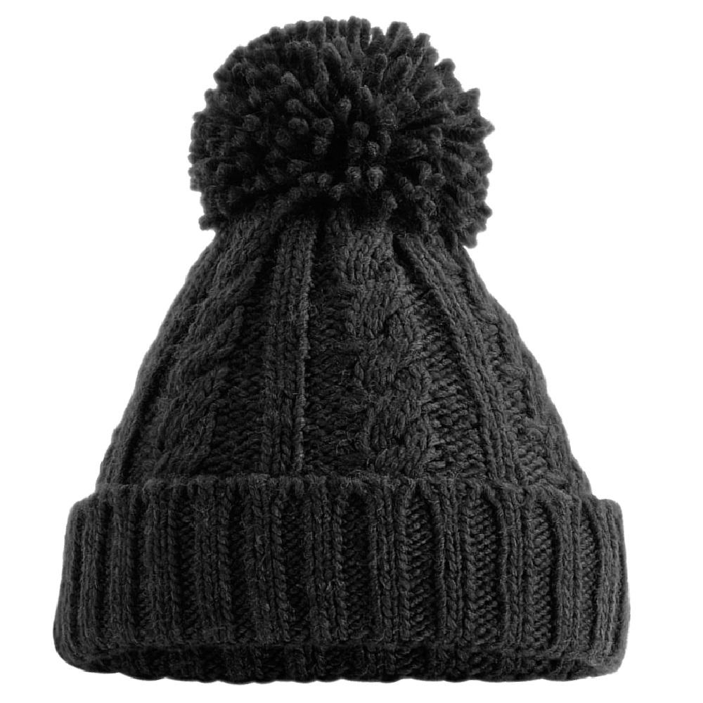 Unsiex Adults Cable Knit Melange Beanie