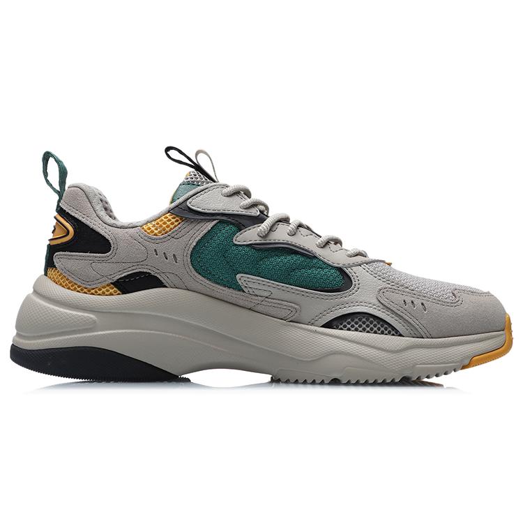 Li Ning Comfortable Cushioning Slip Resistant Abrasion Resistant Lightweight Breathable Low top Running Shoes Men's AGCR205-2