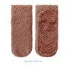 Silicone Grip Floor Socks Non-Slip Tube Socks Cozy Coral Fleece Socks  Autumn Winter Home Wear
