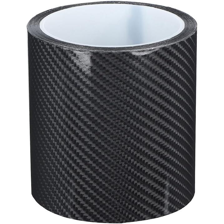 Carbon Fiber Protective Film for Car Door Guard, Scratch Sticker, 10cm x 3 Meters