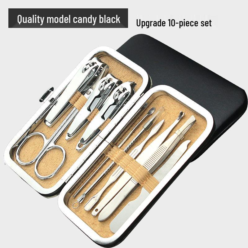 

Милая леди 10-предметный маникюрный набор: Улучшенные кусачки для ногтей и инструменты для красоты