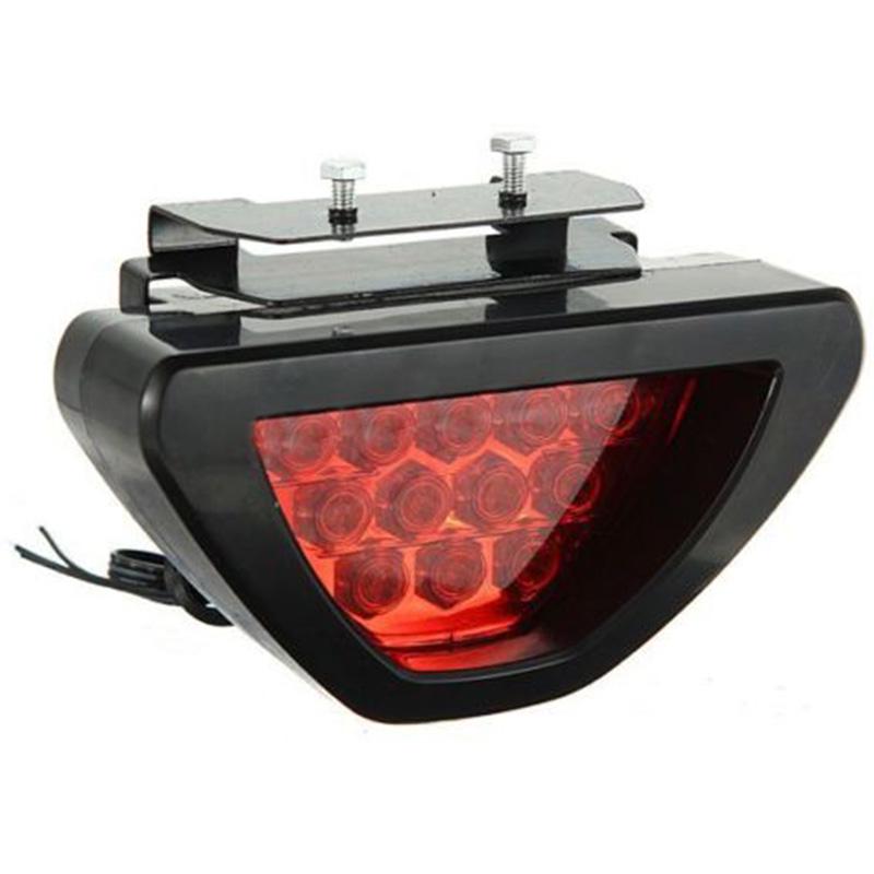 Universal F1 Style 12LED Red Car Third Rear Tail Brake Stop Safety Light Lamp