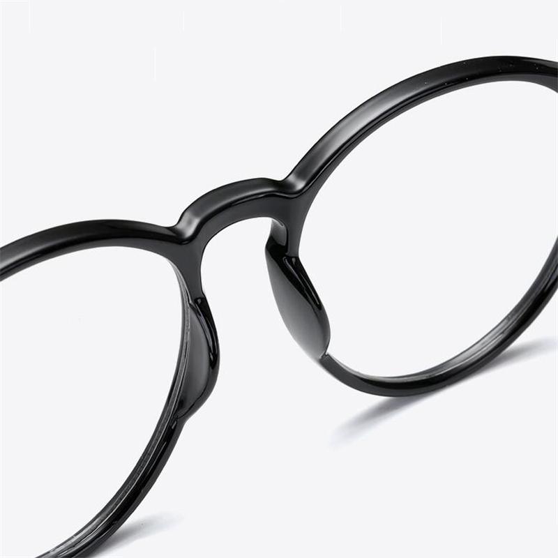 Anti Blue Light Oval Hyperopia Eyeglasses Magnifier Plastic Frame Farsighted Glasses 0 To +400 For Women Men
