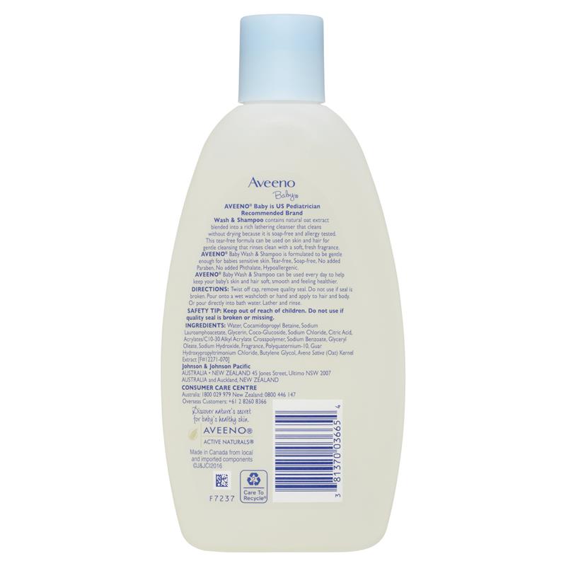 Aveeno Baby Daily Moisture Gel de Spălat și Șampon Parfumat Delicat 236mL