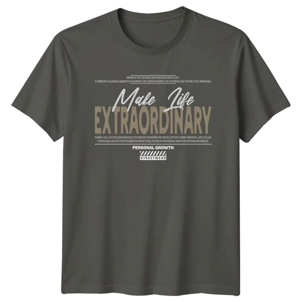 Make Life Extraordinary Personal Growth TShirt Motivation 2026 Birthday Gift S