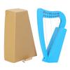 8 Strings Lyre Harp Solid Wood Mini Harp with Tuning Wrench Stringed Instrument for Kids and Adult Beginner