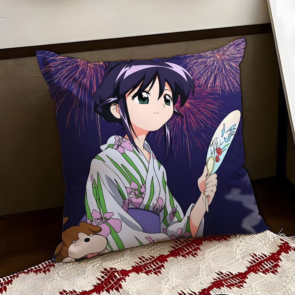 Anime MMahoromatic Kuddfodral Vändbart Mjukt Slitstarkt Kuddfodral Hem Bil Multifunktionell Användning för Daglig Komfort