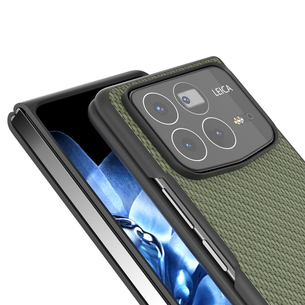 For Xiaomi Mix Fold 4 5G Case Carbon Fiber Texture PU+PC Phone Cover