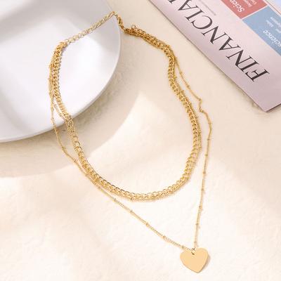 Heart Necklace Fashion Charm Heart Design Fashion Pendant Temperament Beauty Necklace