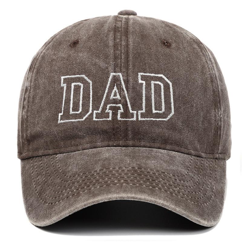 Dad Mom Embroidered Baseball Cap With Cotton Material For Summer Casual Style