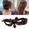 Elegant Leopard Print Acrylic Twist Hair Clip Secure NonSlip Hair Grip For Women Girl Daily Hair Styling Accessories