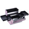 Makeup Box Cosmetic Organizer Oversized with Nail Tray Portable Makeup Organizer Makeup Carrying Case