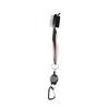 1Pc Golf Club Brush Groove Cleaner Retractable Dual Sided Nylon Bristles Aluminum Carabiner Groove Cleaner Groove Cleaning