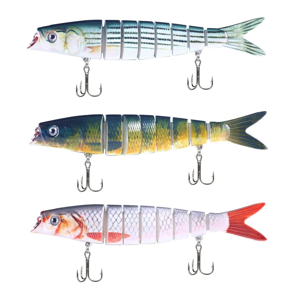 Atibin Jointed Lure for and Bass Jointed and Big Bait 21g Trout, Freshwater, Stream, Fishing, Bait, Plug, Set, C3-13.5cm,