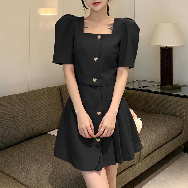 ZANZEA Women Casual Short Sleeve Blouse and Short Skirts Elegant Two Piece Suit Sets