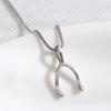 European-Style Simple Herringbone Necklace for Women: Fashionable and Versatile Wishbone Collarbone Chain Jewelry