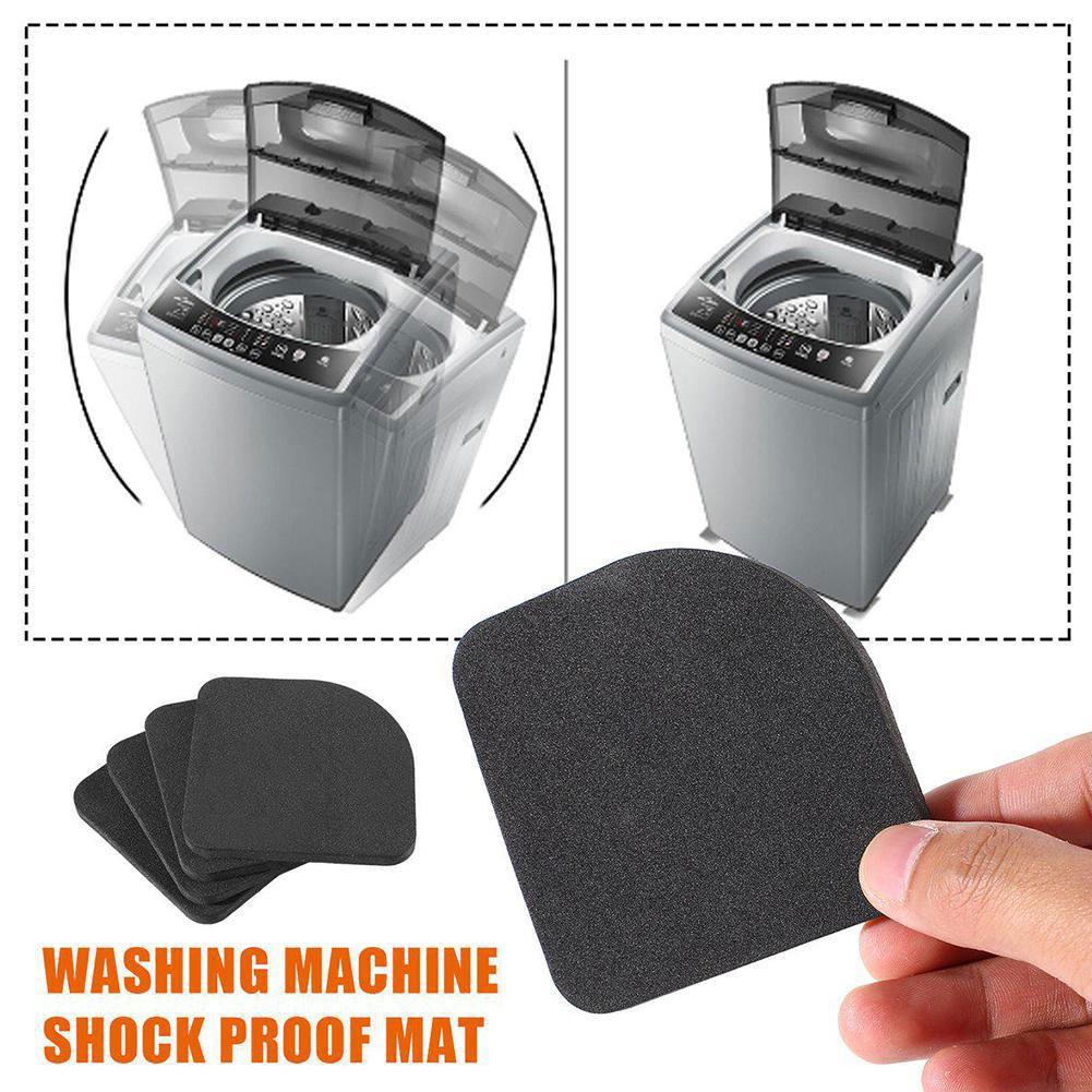 4pcs Square Anti Vibration Pad Multifunctional Anti Vibration Mat Non-slip Mat Stand Refrigerator Washing Machine Shock Pad