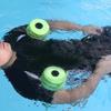 1Pair Sports Aquatic Exercise Dumbbells Foams Dumbbells Hand Bar Water Aerobics Fitness Equipment for Weight Loss