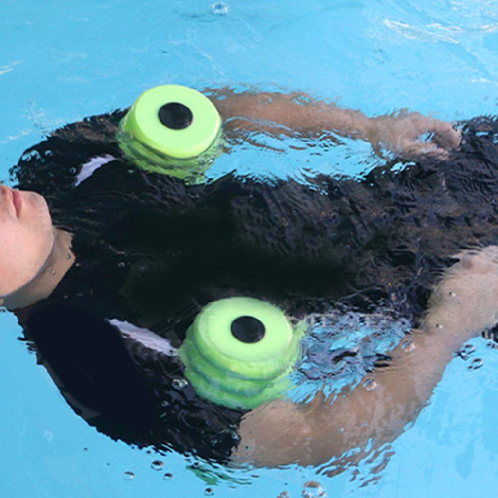 1Pair Sports Aquatic Exercise Dumbbells Foams Dumbbells Hand Bar Water Aerobics Fitness Equipment for Weight Loss