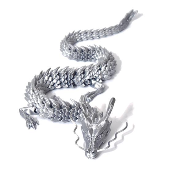 Socha čínského draka 3D tištěná figurka draka s pohyblivými klouby Dekorace na stůl se sochou draka pro domácí kancelář