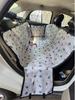 Dog Double-Layer Dirt-Resistant Car Seat Pad for Pets - Back Seat Cushion with Open Hole Design