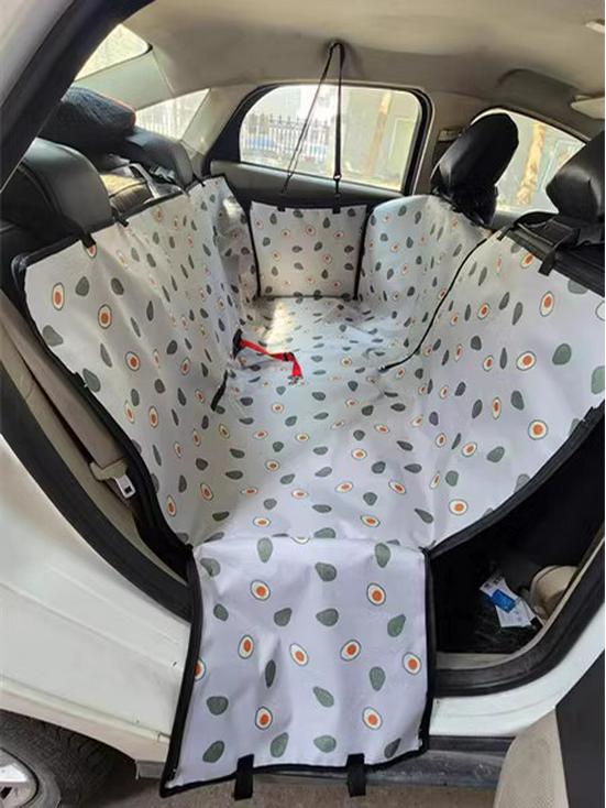 Dog Double-Layer Dirt-Resistant Car Seat Pad for Pets - Back Seat Cushion with Open Hole Design