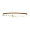 Womens Genuine Leather Slim Waist Belt For Dresses And Shirts With Metal Buckle For Casual Or Office Wear