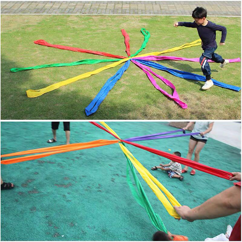 Game Rope Ten Way Tension Rope Multi Person Sports Collaboration Sensory Children'S Outdoor Parent Child Interaction Game