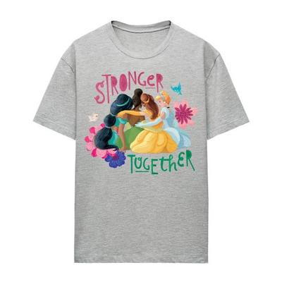 Womens/Ladies Jasmine, Tiana And Belle Heather T-Shirt