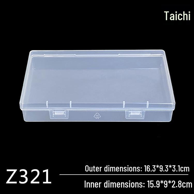 Medium Transparent Flip-Top Plastic Storage Box