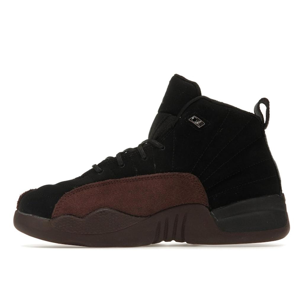 A Ma Maniére X Air Jordan 12 Retro SP PS Black Kids Sneakers Burgundy-Crush FB2686-001