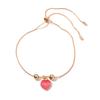 Elegant Heart Pendant Bracelet - Imitation Mother of Pearl, Simple & Versatile Design, Perfect Student Gift for Best Friend.