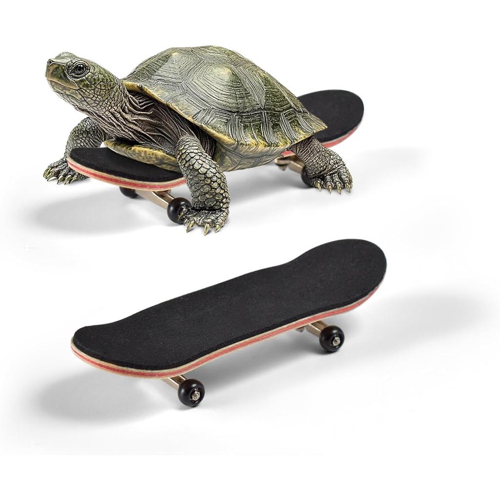 Turtle Skateboard Mini With Anti-Slip Pad, Smooth Rolling Wheels for Turtles, Tortoise and Bird Toys