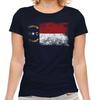 North Carolina Staatsflagge Used-Look Damen T-Shirt