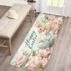 1Pcs Anti Fatigue Kitchen Rugs, Easter Print Waterproof Non-Slip Thick Cushioned Kitchen Mat Heavy Duty Comfort Standing Mat for Kitchen